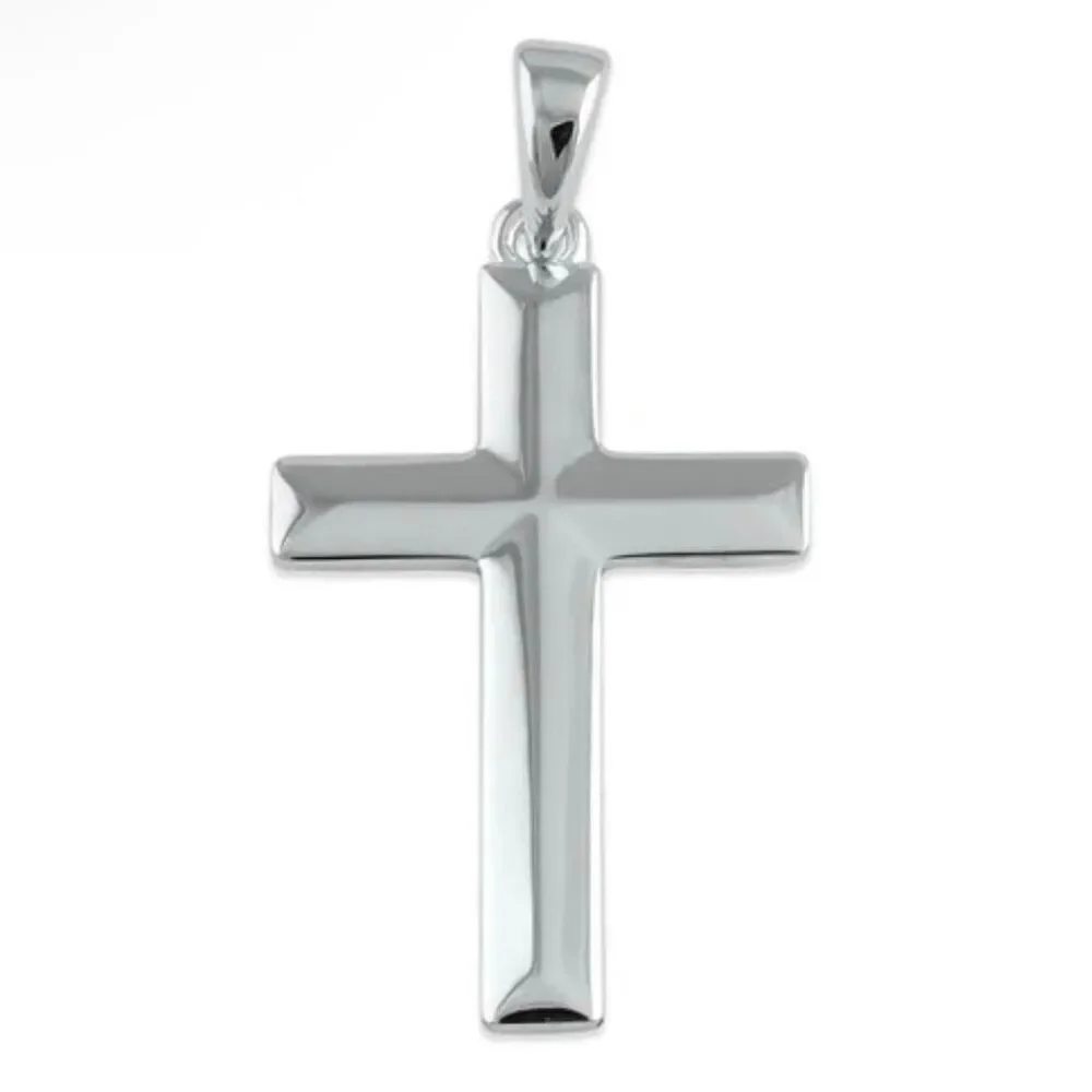 Sterling Silver Latin Cross Necklace Pendant New